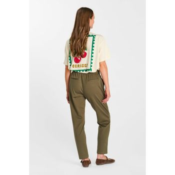 Le Temps des Cerises Pantalones Pantalón recto CUERVO para mujer