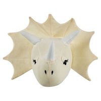 decoracion de pared de fieltro algodon beige blanco 37 x 29 cm dinosaurio