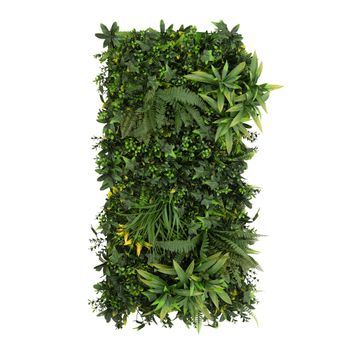 Jardín Vertical Artificial Ayla 50 X 100cm Panel Vegetal Interior Exterior