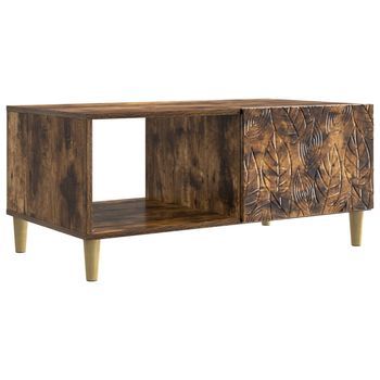 Mesa De Centro Roble Ahumado 90 X 50 X 40 Cm Vidaxl