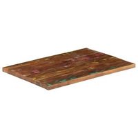 tablero mesa  tablero escritorio rectangular madera maciza reciclada 90x50x38 cm