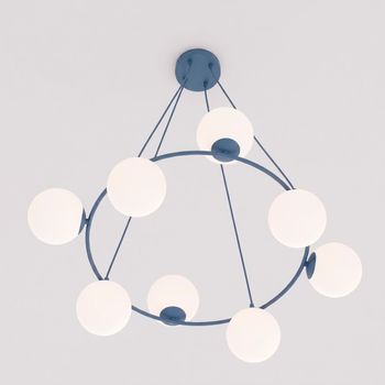Lámpara de techo laster azul (8 luces)
