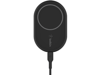 Cargador coche - Belkin BoostCharge, Carga inalámbrica, Magnético, Compatible Apple, Negro