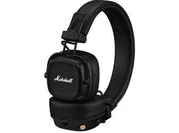 Auriculares inalámbricos - Marshall Major V, Supraaurales, Bluetooth, Diseño Plegable, +100h, Negro