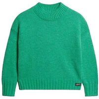 superdry jersey pull essential col roule vert para mujer