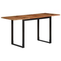 mesa de comedor 140x70x75 cm madera maciza acacia vidaxl