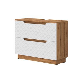 Mueble Bajo Lavabo Lotta 79.6 X 62.5 Cm Con 2 Cajones Vicco