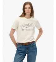 superdry para mujer w1011850a camiseta insutry worker beige xs casual algodon manga corta