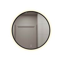 espejo led home deluxe dubi 100 x 100 x 29 - negro