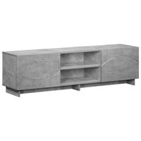 soporte de tv 140 x 345 x 40 cm gris hormigon vidaxl