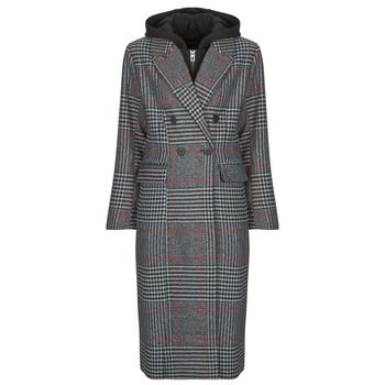 Desigual Abrigo CAPUCHA CHECK para mujer