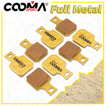 4 pares de pastillas de freno de disco para bicicleta Magura 8.R 8.P 8.S, pinza MT5 MT7, totalmente metálicas doradas