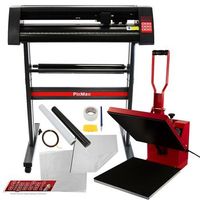 prensa termica de 38x38cm con plotter cortador de vinilo de 720mm 28 con base