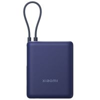 power bank xiaomi 33w 10000mah con cable integrado usb-c azul