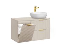 mueble lavabo individual 100cm cesto de ropa adriel cachemira
