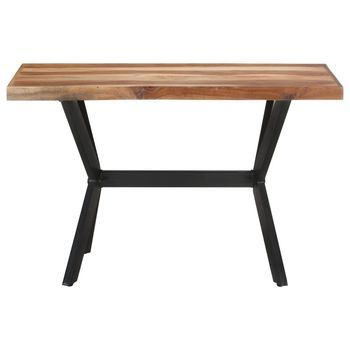 Mesa De Comedor | Mesa De Cena De Madera Acacia Acabado Miel 120x60x75 Cm