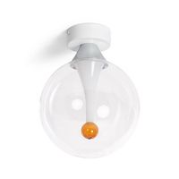 lampara de techo cristal led 8w liborina blanco
