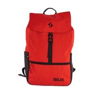 siux - mochila de padel pulse con espacio para 1 pala y bolsillos laterales diseno urbano y deportivo rojo