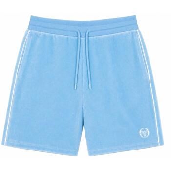 Sergio Tacchini Short Tasso Velour Shorts Baltic Sea/White para hombre