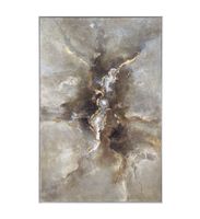 cuadro al oleo de madera gris 100x150 cm