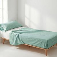 basic juego de sabanas 2 piezas menta