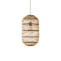 lampara de techo max de ratan natural o27 cm e27