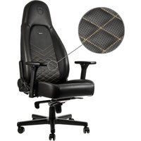 icon gaming chair - black  gold black