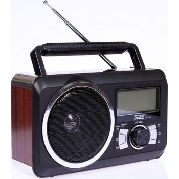 Radio Dartel RD-20 portátil FM con pantalla azul y reproducción MP3