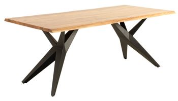 Mesa de madera maciza de acacia 200x100