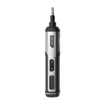 Destornillador eléctrico Deli 4V batería de litio 2000mAh 300rpm 5N·m par luz LED ajuste de 3 velocidades juego de herra
