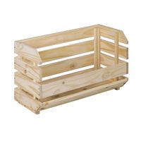 caja apilable de pino macizo - l60 x h353 cm