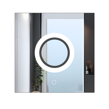 Espejo De Pared Rea Led Yh-bl-12 Transparent 60x60cm