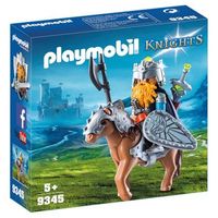 playmobil 9345 guerrero enano con caballo acorazado