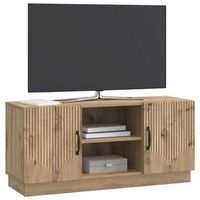 mueble de tv  mueble de salon  gabinete de tv roble artesanal 102 x 345 x 47 cm