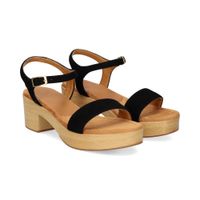 unisa sandalias con plataforma mujer - negro talla 36