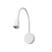 forlight crobat 2 unidades luz led de lectura de 38w en color blanco aplique de pared para mesita de noche