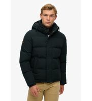 superdry para hombre m5011743a chaqueta everest short hooded puffer verde xl casual poliester