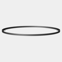 leds c4 sistema lineal ip65-ip67 vercle circular 650mm led 439 blanco calido - 3000k negro 1001lm