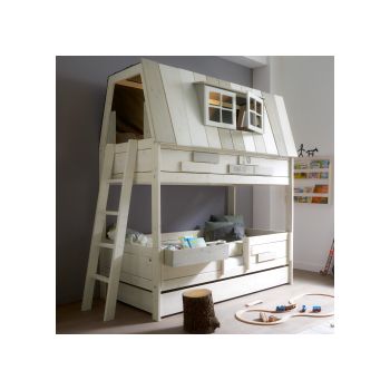 Lifetime Adventure Hangout Kids Bunk Bed  - Lifetime White