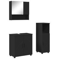 juego de muebles de bano 3 uds negro 61 x 35 x 64 cm vidaxl