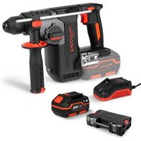 dnipro-m martillo perforador 20v sds plus 25 joule 4800 bpm brushless bateria 4ah cargador y caja r dhr-202bc ultra