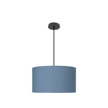 Lampara Colgante Negro/azul Negro Azul Metal / Textil 2xe27 Metal, Textil Iluminashop 40.00*40.00*35.00cm Negro, Azul