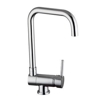Kibath Grifo Cocina Abatible Monomando Abatible Acabado Cromo Brillo Fabricado En Latón