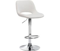 taburete de bar camden en terciopelo crema 46x42x86 cm