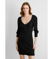 pepe jeans para mujer pl953729 vestido olaia negro s casual viscosa manga larga