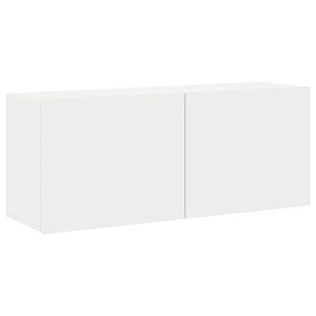 Mueble Para Tv De Pared Blanco 100x30x41 Cm