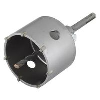 corona de sondeo con adaptador vastago sds-plus wolfcraft diametro 105 mm