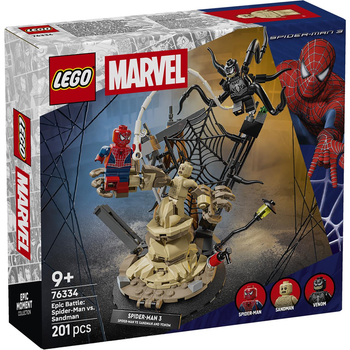 LEGO - Juego de construccion Batalla Legendaria Spider-Man Vs. Sandman Lego Super Heroes Marvel (76334)