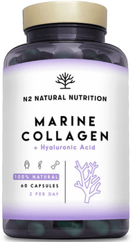 N2 Natural Nutrition Colágeno Marino con Ácido Hialurónico 60 Cápsulas