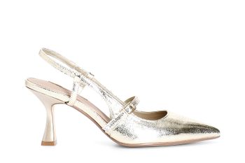 escote con tira y encaje en la espalda light gold